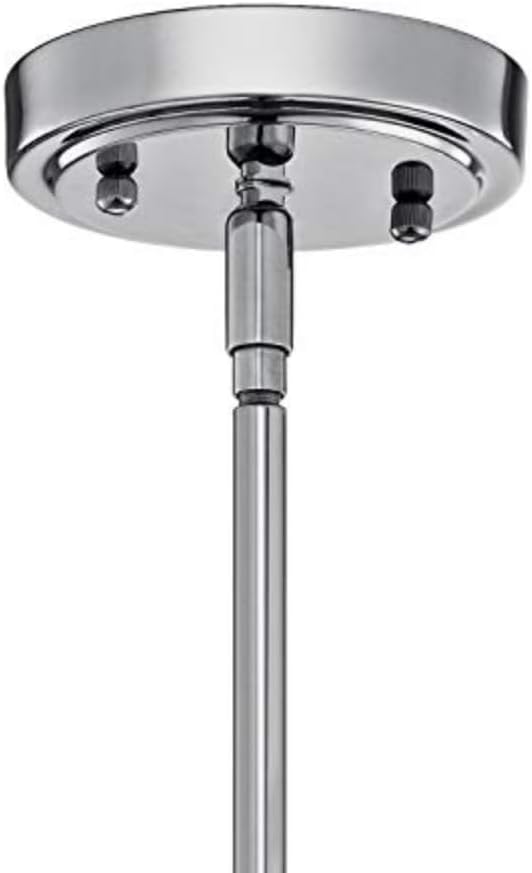 KICHLER Everly 19.75" 1 Light Bell Pendant Clear Glass Chrome