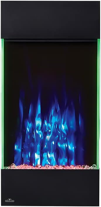 Napoleon Allure 32 inch Vertical Wall Mount Electric Fireplace - Black, NEFVC32H
