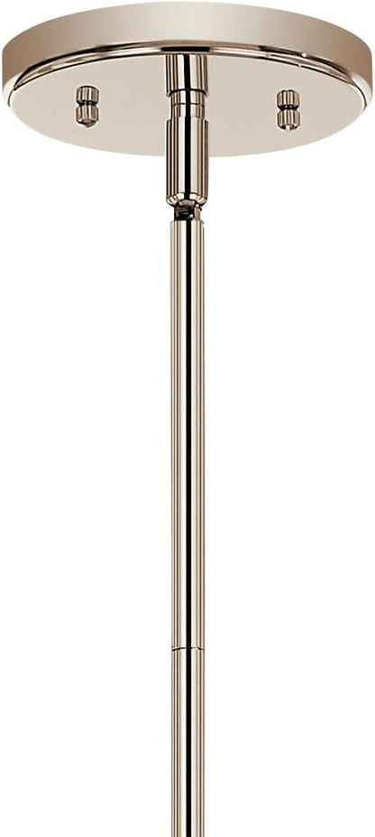 KICHLER Velestino 47.50" 4 Light Linear Chandelier in Polished Nickel, for Dining Room, Living Room, (7" x 47.50") 52681PN