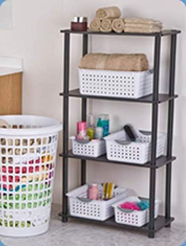 Sterilite Ultra Storage Basket with Handles for At Home or Organization, in Size Deep (6 Pack) and Medium (12 Pack), White