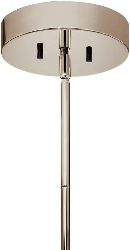 Kichler Baland 22 Inch 6 Light Chandelier in Brushed Natural Brass