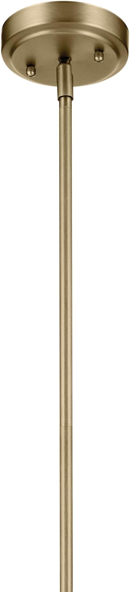 Everly 19.75" 1-Light Bell Pendant with Clear Seeded Glass in Brushed Nickel, for Kitchen Island, Dining Nook, Bedroom, (19.75" x 13.75") 42046NBRCS