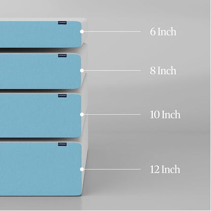 LIFEMENT Basic King Cooling Gel Infused Memory Foam Mattress in a Box | Medium Firm Bed, Fiberglass Free, Certified Pressure Relief Foam, Cooling Comfort Sleep, 6 Inch