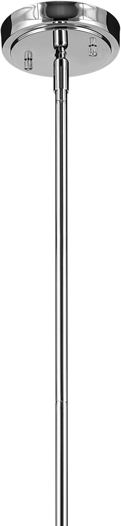 Kichler Everly 15.25" Kitchen Bell Pendant in Chrome, 1-Light Clear Glass Pendant Light, (15.25" H x 10.5" W), 42141CHCLR