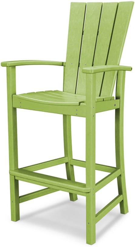 POLYWOOD® Quattro Adirondack Bar Chair in Lime