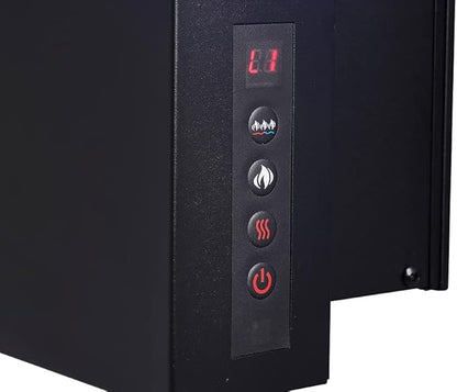 Napoleon Allure 32 inch Vertical Wall Mount Electric Fireplace - Black, NEFVC32H