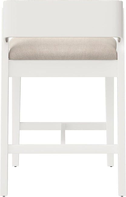Hillsdale Dresden Wood Counter Height Stool, White