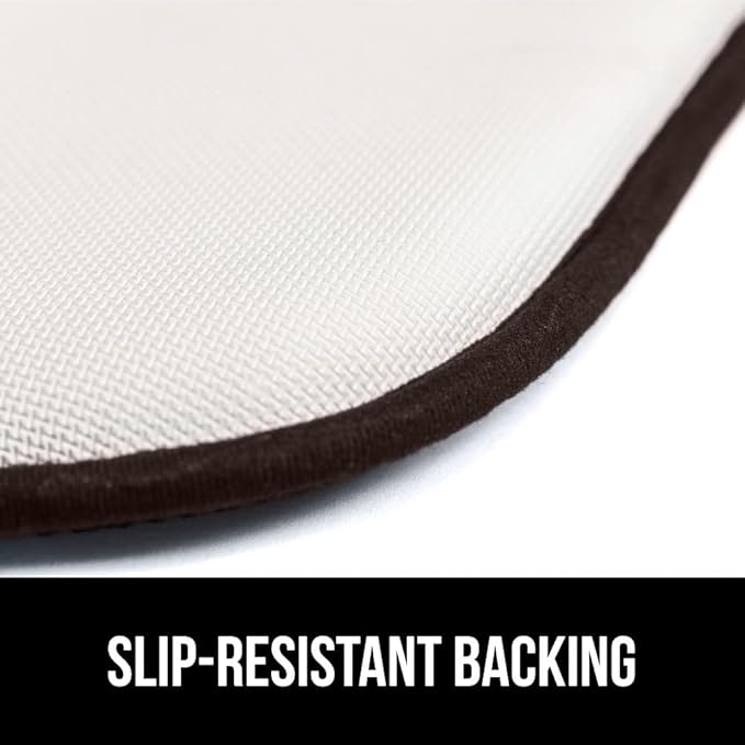 GORILLA GRIP Slip Resistant Chair Cushions, No Ties Required, Memory Foam Pads for Dining Room, Kitchen Table, Office, Rocking Chairs, Plush Seat Cover Cushion Pad, Home Decor, Set of 4, 16x16, Brown