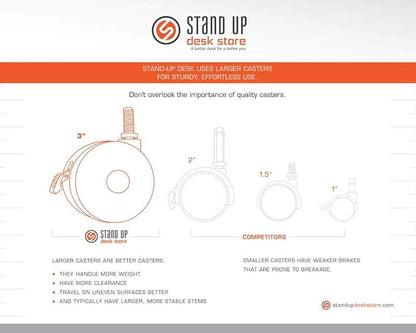 S STAND UP DESK STORE Crank Adjustable 2-Tier Standing Desk with Heavy Duty Steel Frame-Silver Frame/Dark Walnut Top, 60 inch Wide
