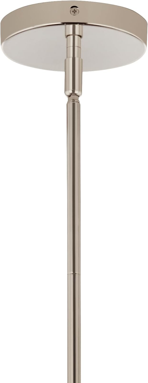 KICHLER Silvarious 3-Light Convertible Pendant, Soft Modern Light with Clear Glass in Polished Nickel, for Hallway, Dining Nook, Bedroom or Kitchen (9.5" x 16.5"),52700PNCLR