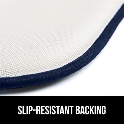 GORILLA GRIP Slip Resistant Chair Cushions, No Ties Required, Set of 6 Memory Foam Pads for Dining Room, Kitchen Table, Office, Rocking Chairs, Plush Seat Cover Cushion Pad, Home Decor, 16x16, Navy