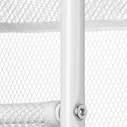 Whitmor 36 Pair Over The Door Shoe Rack, 12 Tier Hanging Shoe Organizer, Heavy Duty Metal & Mesh Shoe Holder, Hanging Shoe Rack for Closet Organizer & Storage, 69" L x 21.7" W x 7.5" H, White
