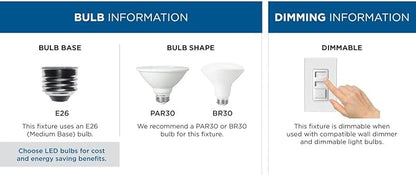 Progress Lighting 5-Inch Cylinder Outdoor Ceiling Light, 1-Light Modern Flush Mount Ceiling Light Fixture, Interior and Exterior Lighting for Home or Porch, Aluminum Construction, Black (P5774-31)