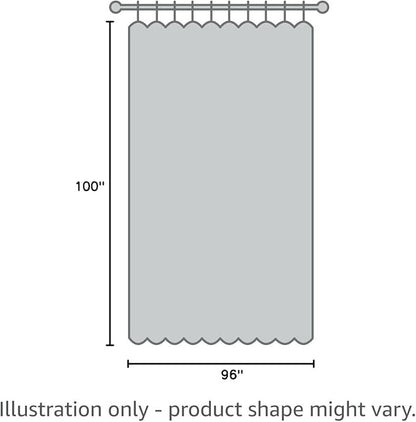H.VERSAILTEX Linen Blackout Curtains Durable Thick Textured Linen Look 100% Blackout Patio Door Curtain Anti Rust Grommet Extra Wide Sliding Door Curtain Panel, W100 x L96 inch - Teal