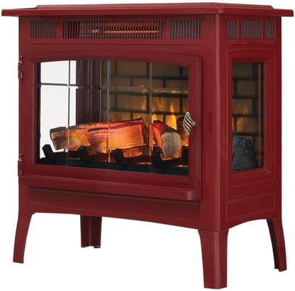 duraflame Freestanding Electric Fireplace Stove Heater with 3D Flame Effect for 1,000 Sq. Ft. Cinnamon