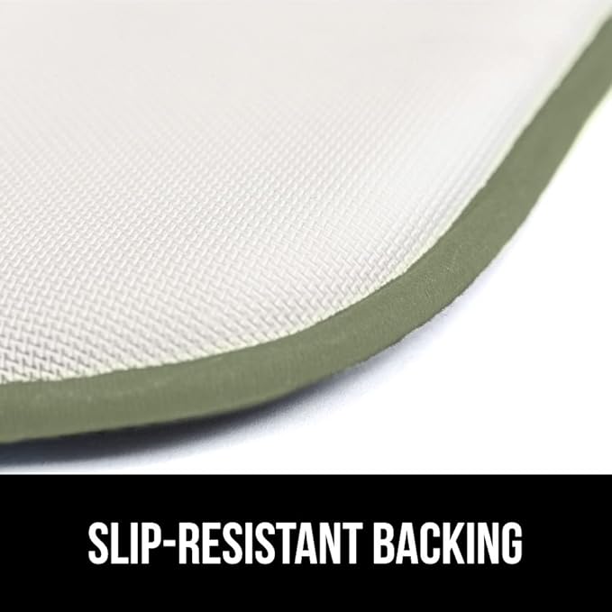 GORILLA GRIP Slip Resistant Chair Cushions, No Ties Required, Set of 8 Memory Foam Pads for Dining Room, Kitchen Table, Office, Rocking Chairs, Plush Seat Cover Cushion Pad, Home Decor, 16x16, Sage