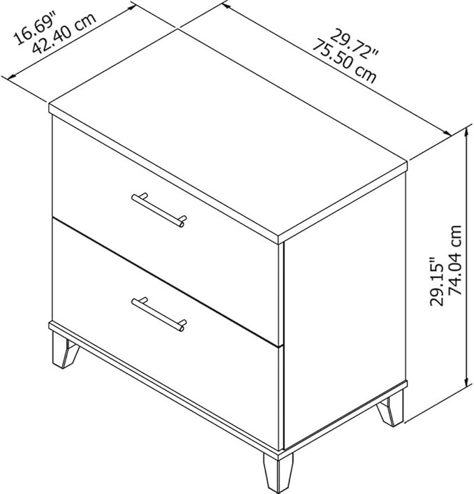 Pemberly Row Lateral File Cabinet in Mocha Cherry - Engineered Wood