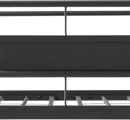 Stronger & Higher Quality Heavy Duty Steel Bunk Bed Queen Over Queen Size Bunkbed, Thickened Safer More Stable Metal Queen Bunk Bed Frame (Faster Assembly) (Queen Over Queen-1)
