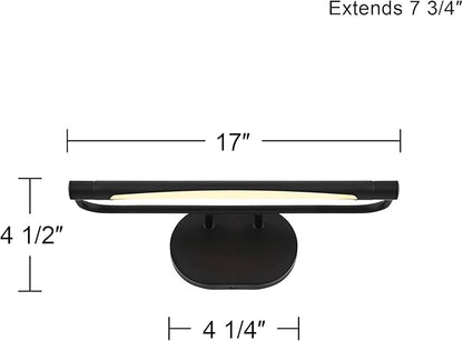Possini Euro Design Possini Euro Samuel 17" Wide Black LED Picture Light