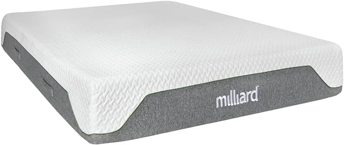 Milliard 10-Inch Memory Foam Queen Size Mattress, Pressure-Relieving - Firm Memory Foam Mattress, Best Mattress for Classic Comfort, Restful Sleep - Soft Memory Foam Mattress