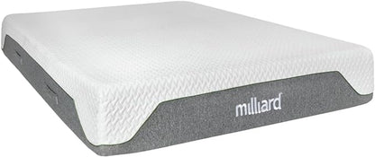 Milliard 10-Inch Memory Foam Queen Size Mattress, Pressure-Relieving - Firm Memory Foam Mattress, Best Mattress for Classic Comfort, Restful Sleep - Soft Memory Foam Mattress