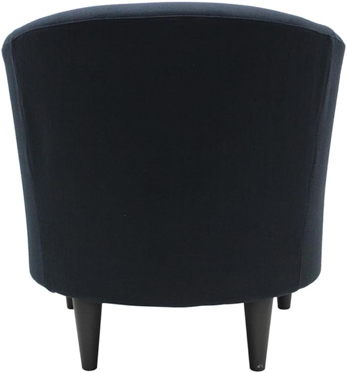 Pemberly Row 17.5" Traditional Fabric Club Chair in Dark Blue