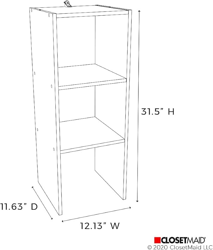 ClosetMaid 8953 Stackable 31-inch Vertical Organizer, White