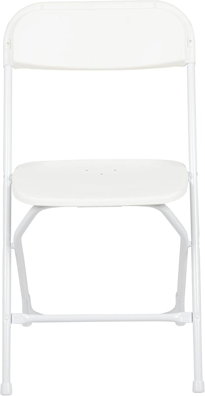 Flash Furniture Hercules Series Plastic Folding Chair - White - 20 Pack 650LB Weight Capacity Comfortable Event Chair-Lightweight Folding Chair