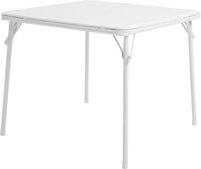 Flash Furniture Mindy Kids 3-Piece Folding Table and Chairs Set for Daycare and Classrooms, Children's Activity Table and Chairs Set, White