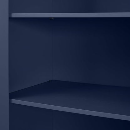 Crosley Furniture Savannah Tall Pantry Storage Cabinet with Shelves, Kitchen, Dining, or Laundry Room, Navy