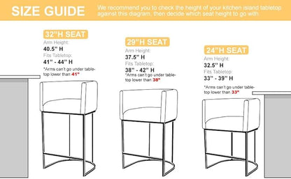 Contemporary Charcoal Linen Bar Stools Set of 3, 32" Upholstered Fabric Counter Height Barstool Kitchen Counter Island Stools with Golden Metal Base