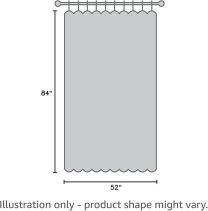H.VERSAILTEX Bedroom Curtains Blackout Linen Blackout Curtains 84 Inches Long, 100% Blackout Thermal Textured Linen Look Curtain Draperies Grommet with White Liner, 2 Panels, Washed Spice