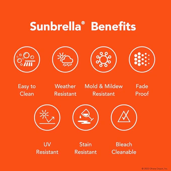 Outdoor Patio Furniture with 6-inch Thick Rainshield Cushions, No-Assembly 7-Piece All-Weather Wicker Sectional Set (Sunbrella Coal)