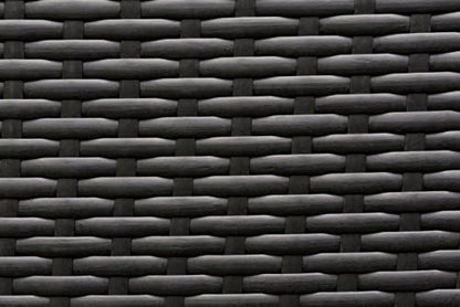 Outdoor Patio Wicker Furniture 7-PC Sectional with 6 inch All Weather Rainshield Cushions (Black Wicker, Gray Cushions)