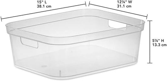 Sterilite BIN Storage Clear Short 13248608