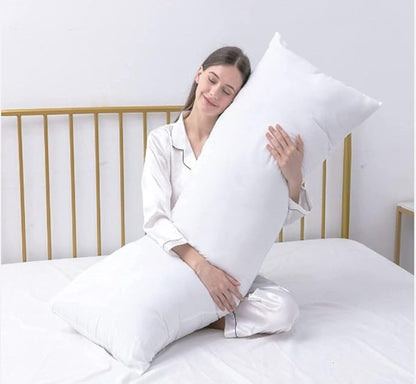 MoonRest® Synthetic Down Alternative 16x40 Lumbar Pillow Insert Form, for Decorative Throw Pillow, Sofa, Cushions, Body and Bed - Pack of 2- Size 16” X 40”