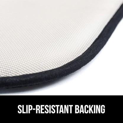 GORILLA GRIP Slip Resistant Chair Cushions, No Ties Required, Set of 6 Memory Foam Pads for Dining Room, Kitchen Table, Office, Rocking Chairs, Plush Seat Cover Cushion Pad, Home Decor, 16x16, Black