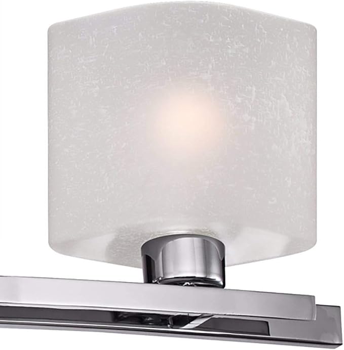 Possini Euro Design Modern Wall Light Chrome Silver Metal Hardwired 32" 4-Light Fixture White Linen Glass Shades for Bedroom Bathroom Mirror Vanity Reading Living Room Hallway House Home Decor
