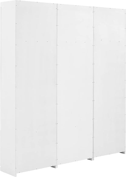 Crosley Furniture Harper 3-Piece Hall Tree and Storage Cabinet Set with Entryway Bench and Hooks for Hanging, White