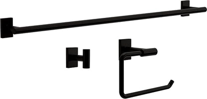 FRANKLIN BRASS Hartwell (1-Pack) Towel Hooks Matte Black Single Bathroom Hooks Wall Mounted for Robes & Towels Hand Towel Hook Holder Kitchen, Bathroom Accessories HRT35-MB
