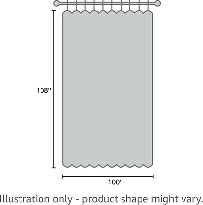 H.VERSAILTEX White Linen Blackout Curtains Durable Thick Textured Linen Look 100% Blackout Patio Door Curtain Anti Rust Grommet Extra Wide Sliding Door Curtain Panel, W100 x L108 inch, Washed Spice