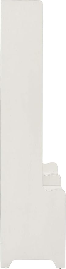 Crosley Furniture Fremont 2-Piece Hall Tree Entryway Set with Storage Cabinets and Coat Rack Hooks, Distressed White