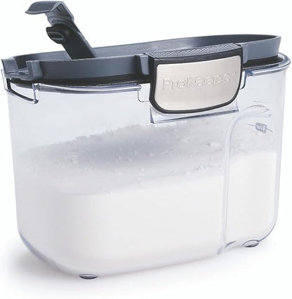 Progressive International ProKeeper+ Clear Plastic Airtight Food Baker's Kitchen Storage Organization Container Canister Set with Magnetic Accessories, 2- Piece Set (Specialty Sugar 1.5-Quart)