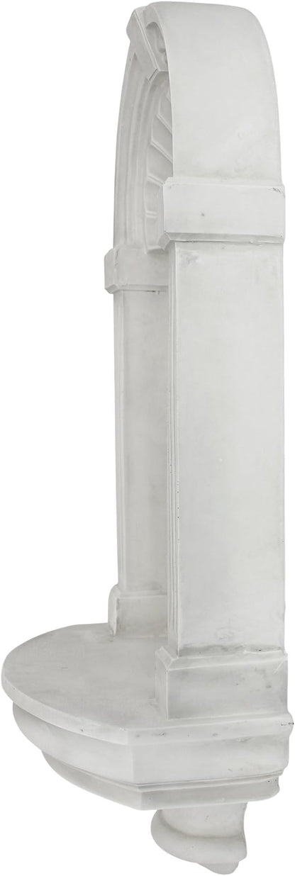 Design Toscano Classical European Style Wall Niche Display Shelf, Large, 30 Inches Tall, Cast Stone Resin, Antique Stone