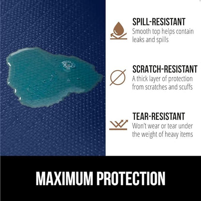 GORILLA GRIP Slip Resistant Drawer and Shelf Liner 2 Pack, Non Adhesive Water Resistant, Easy Clean and Trim, Smooth Surface Liners for Kitchen Cabinet, Shelves, Drawers, Pantry, 12 in x 20 FT, Navy