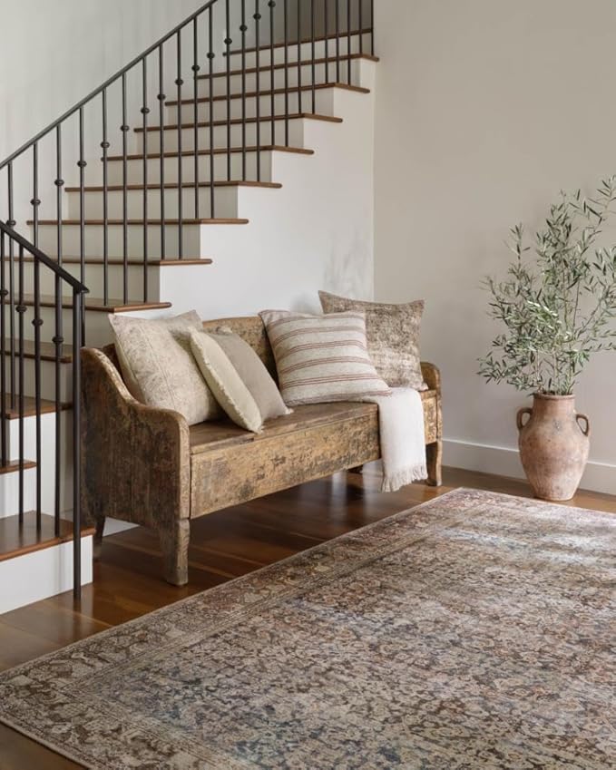 Loloi Amber Lewis Georgie Collection GER-09 Multi/Spice 2'-6" x 9'-6", .19" Pile Height, Runner Rug