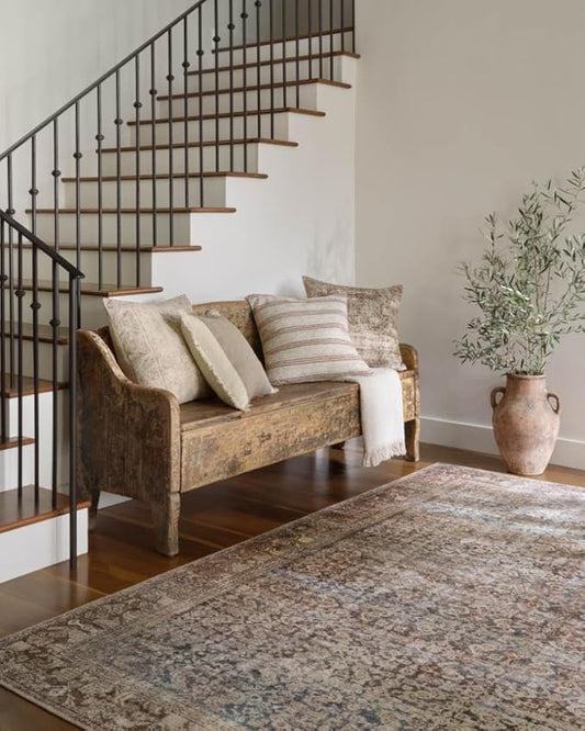 Loloi Amber Lewis Georgie Collection GER-09 Multi/Spice 2'-6" x 12'-0", .19" Pile Height, Runner Rug