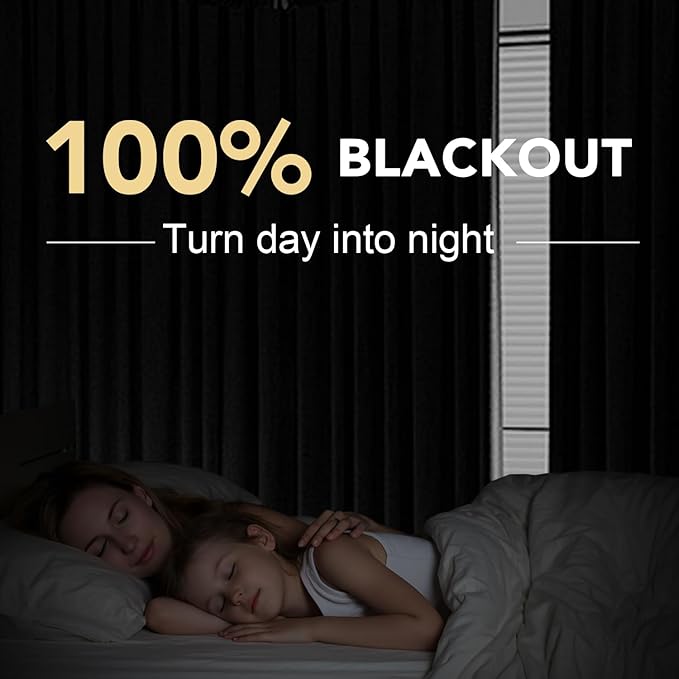 H.VERSAILTEX Linen Blackout Curtains 63 Inches Long 100% Absolutely Blackout Thermal Insulated Textured Linen Look Curtain Draperies Anti-Rust Grommet, Energy Saving with White Liner, 2 Panels, Navy