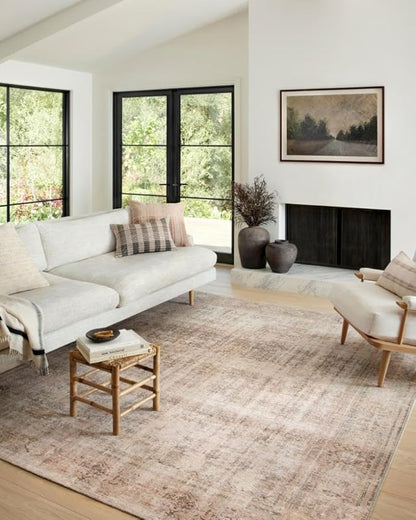 Loloi Amber Lewis Georgie Collection GER-02 Ocean/Sand 2'-0" x 5'-0", .19" Pile Height, Accent Rug