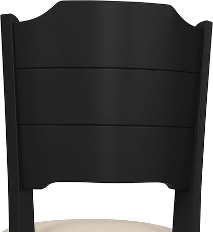 Hillsdale Clarion Wood Bar Height Swivel Stool, Black